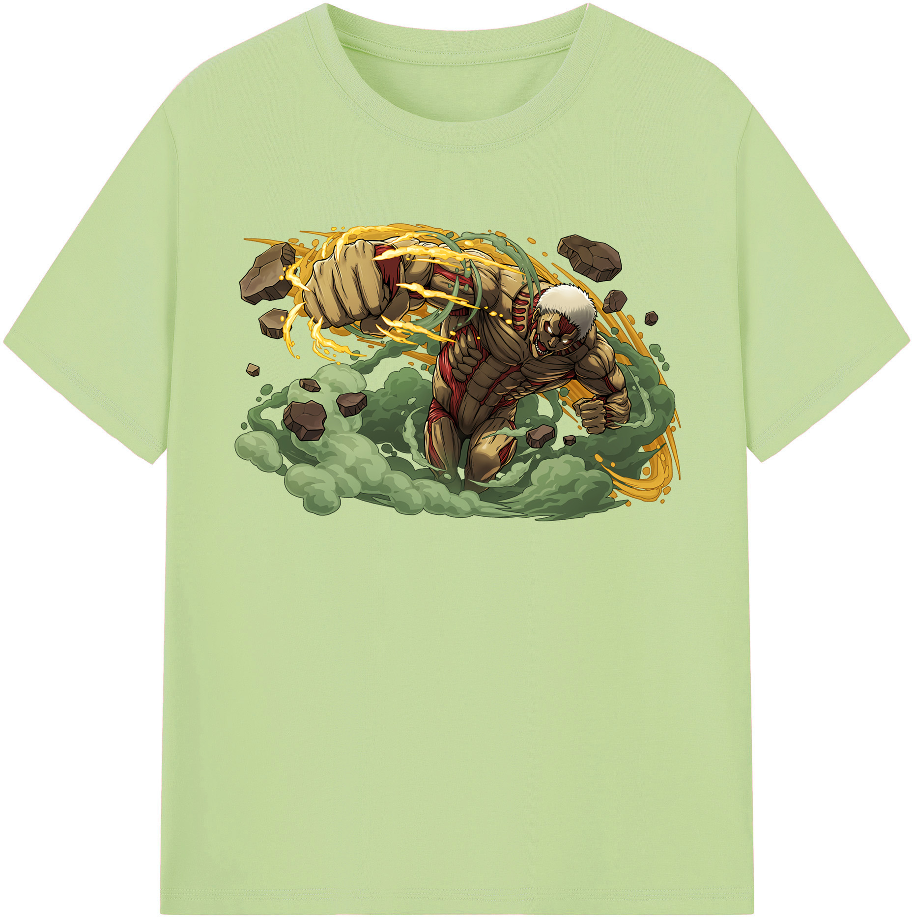 （画像用） 進撃の巨人 Attack on Titan 綿100％半袖Tシャツ（フロントプリント）